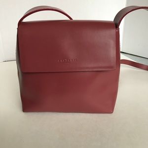 Frederic T burgundy leather shoulder bag